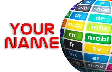 your name as domain name