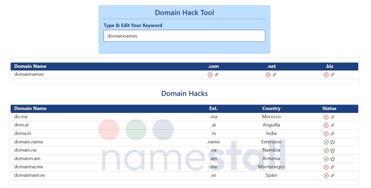 Domain Hack