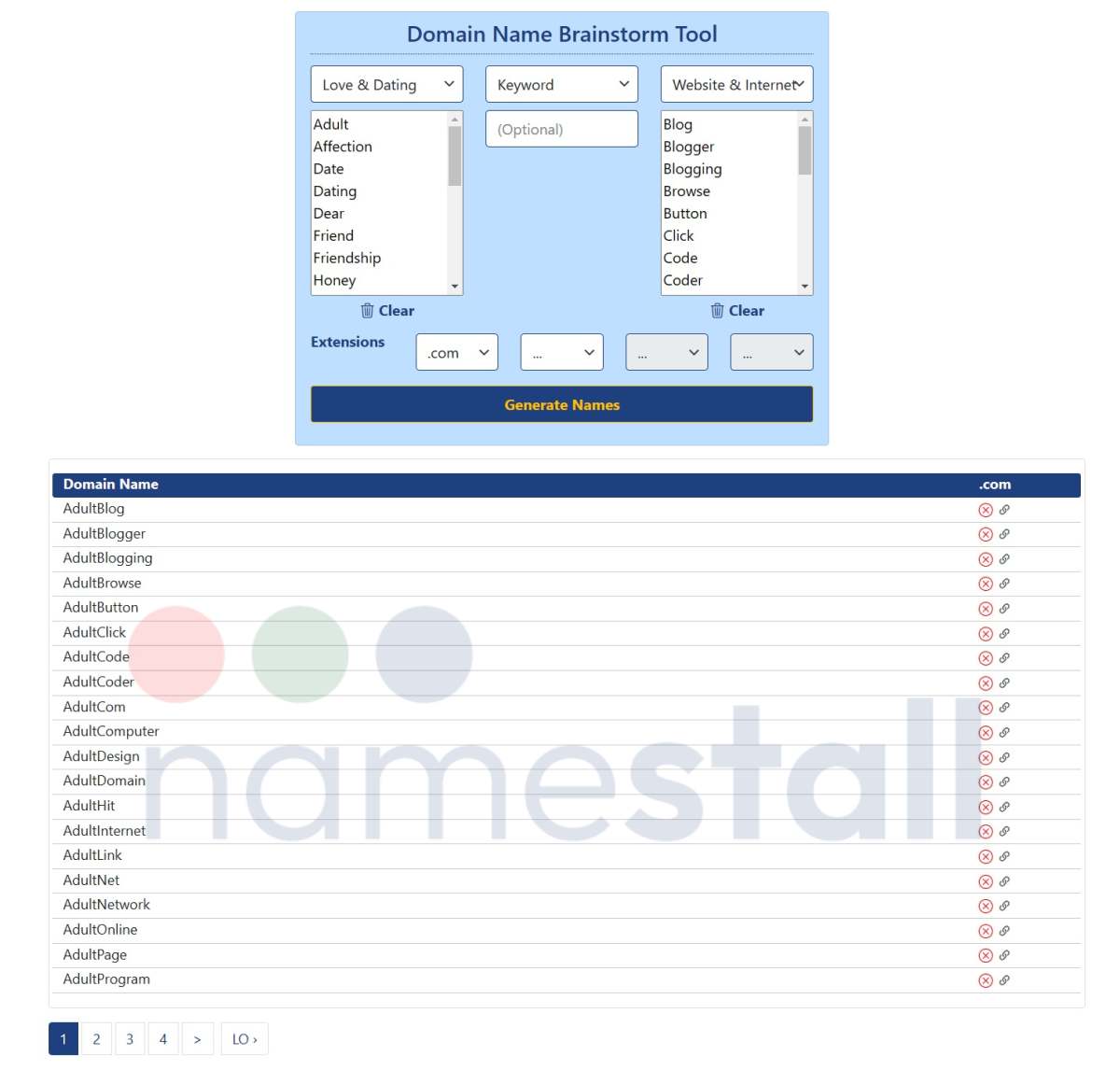 Domain Name Brainstorming