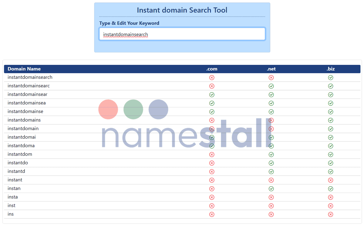 Quick Domain WHOIS